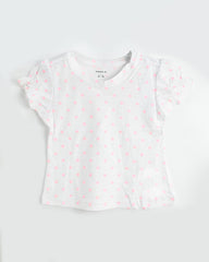 BRANDED PINK DOTTED TOP