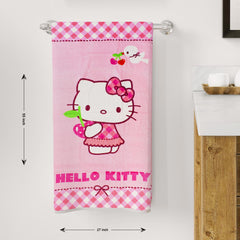 BRANDED PINK HELLO KITTY PRINTED TOWEL