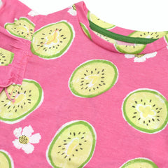 BRANDED PINK KIWI PRINTED TOP