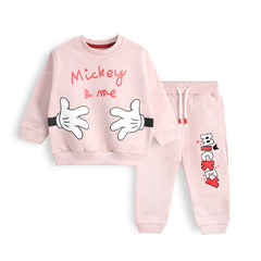 BRANDED PINK MICKEY & ME PRINTED SWEATSHIRT