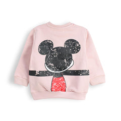 BRANDED PINK MICKE & ME PRINTED SWEATSHIRT
