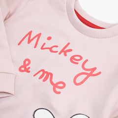 BRANDED PINK MICKE & ME PRINTED SWEATSHIRT