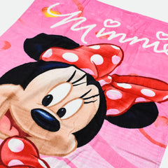 BRANDED PINK MINNIE PRINTED TOWEL