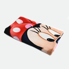 BRANDED PINK MINNIE PRINTED TOWEL