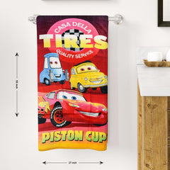 BRANDED RED CARS PRINTED TOWEL