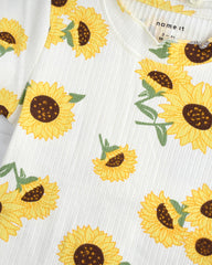 BRANDED SUNFLOWER RIBBED TOP