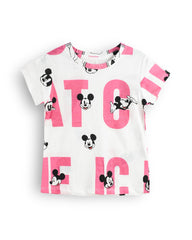 BRANDED WHITE PINK MICKEY T-SHIRT