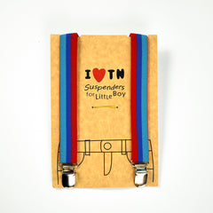 Blue and Red Striped Suspenders (1Yrs - 4Yrs)
