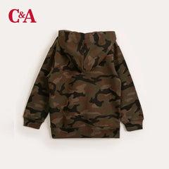 C&A ARMY CAMOUFLAGE ZIPPER HOODIE 1007025
