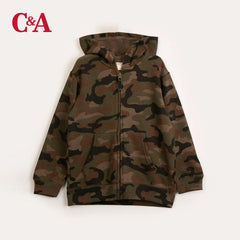 C&A ARMY CAMOUFLAGE ZIPPER HOODIE 1007025