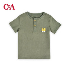 C&A BABY CLUB DARK GREEN TIGER T-SHIRT