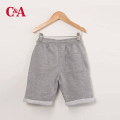 C&A BABY CLUB GREY BLEND SHORT WITH DRAWSTRINGS