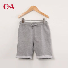C&A BABY CLUB GREY BLEND SHORT WITH DRAWSTRINGS