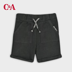 C&A BABY CLUB GREY ROAR SHORT WITH DRAWSTRINGS