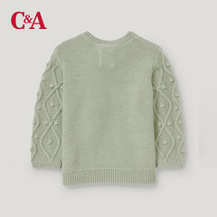C&A BABY CLUB MINT GREEN KNIT SWEATER