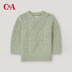 C&A BABY CLUB MINT GREEN KNIT SWEATER