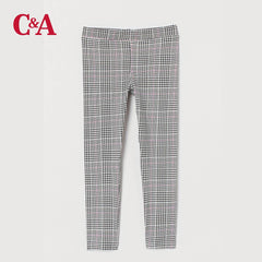 C&A BLACK & WHITE CHECKED LEGGINGS