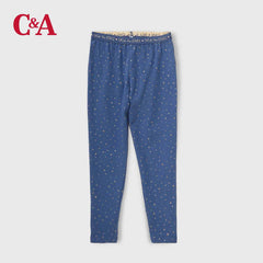 C&A BLUE CATCH THE STARS PRINTED LEGGING