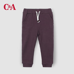 C&A DARK PURPLE TEXTURED TROUSER