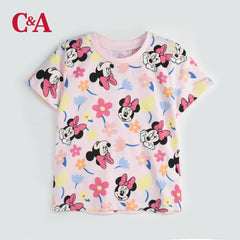 C&A DISNEY PINK MICKEY MOUSE T-SHIRT