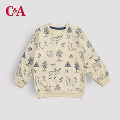 C&A FOAN ANIMALS PRINTED SWEATSHIRT