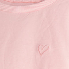 C&A GIRLS PINK COTTON T-SHIRT