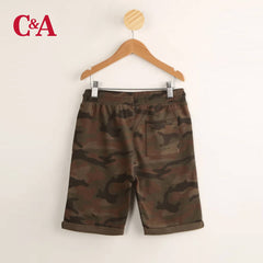 C&A GREEN CAMOUFLAGE BEMUDA SHORT
