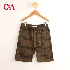 C&A GREEN CAMOUFLAGE BEMUDA SHORT
