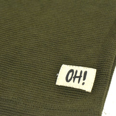 C&A GREEN COTTON RIBBED BURMUDA SHORTS WITH DRAWSTRING