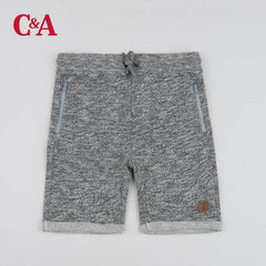C&A GREY TEXTURED SHORTS FOR BOYS