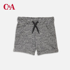 C&A GREY TEXTURED SWEAT SHORT