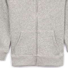 C&A HEATHER GREY ZIPPER HOOD 24