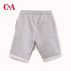 C&A LIGHT GREY MIX SHORT WITH DRAWSTINGS
