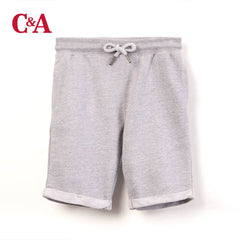 C&A LIGHT GREY MIX SHORT WITH DRAWSTINGS