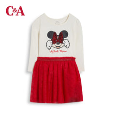 C&A MINNIE MOUSE RED TULLE DRESS
