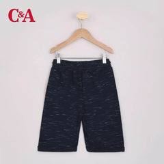 C&A NAVY BLUE TEXTURED SHORTS FOR BOYS