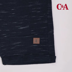 C&A NAVY BLUE TEXTURED SHORTS FOR BOYS