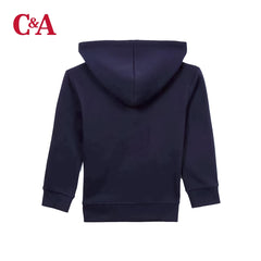 C&A NAVY BLUE ZIPPER HOOD 24