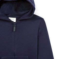 C&A NAVY BLUE ZIPPER HOOD 24