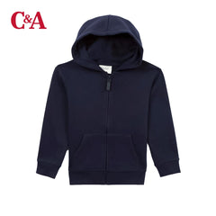 C&A NAVY BLUE ZIPPER HOOD 24