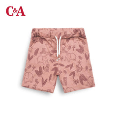 C&A PINK ANIMAL PRINTED SHORTS