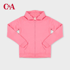 C&A PINK BASIC PLUSH JACKET HOODIE