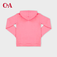 C&A PINK BASIC PLUSH JACKET HOODIE