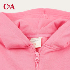 C&A PINK BASIC PLUSH JACKET HOODIE