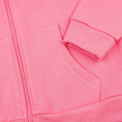 C&A PINK BASIC PLUSH JACKET HOODIE