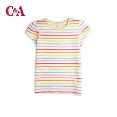 C&A RAINBOW STRIPED T-SHIRT