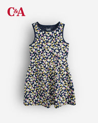 C&A SLEEVELESS MULTICOLOR FLORAL DRESS