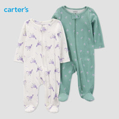 CARTER BABY 2 PCS PRINTED SLEEP N PLAY SET