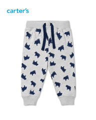 CARTERS 2 PCS BEARY HANDSOME SWEATSHIRT WITH ROMER AND TROUSER SET