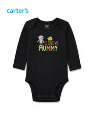 CARTERS 2 PCS I LOVE MUMMY ROMPER WITH TROUSER SET
